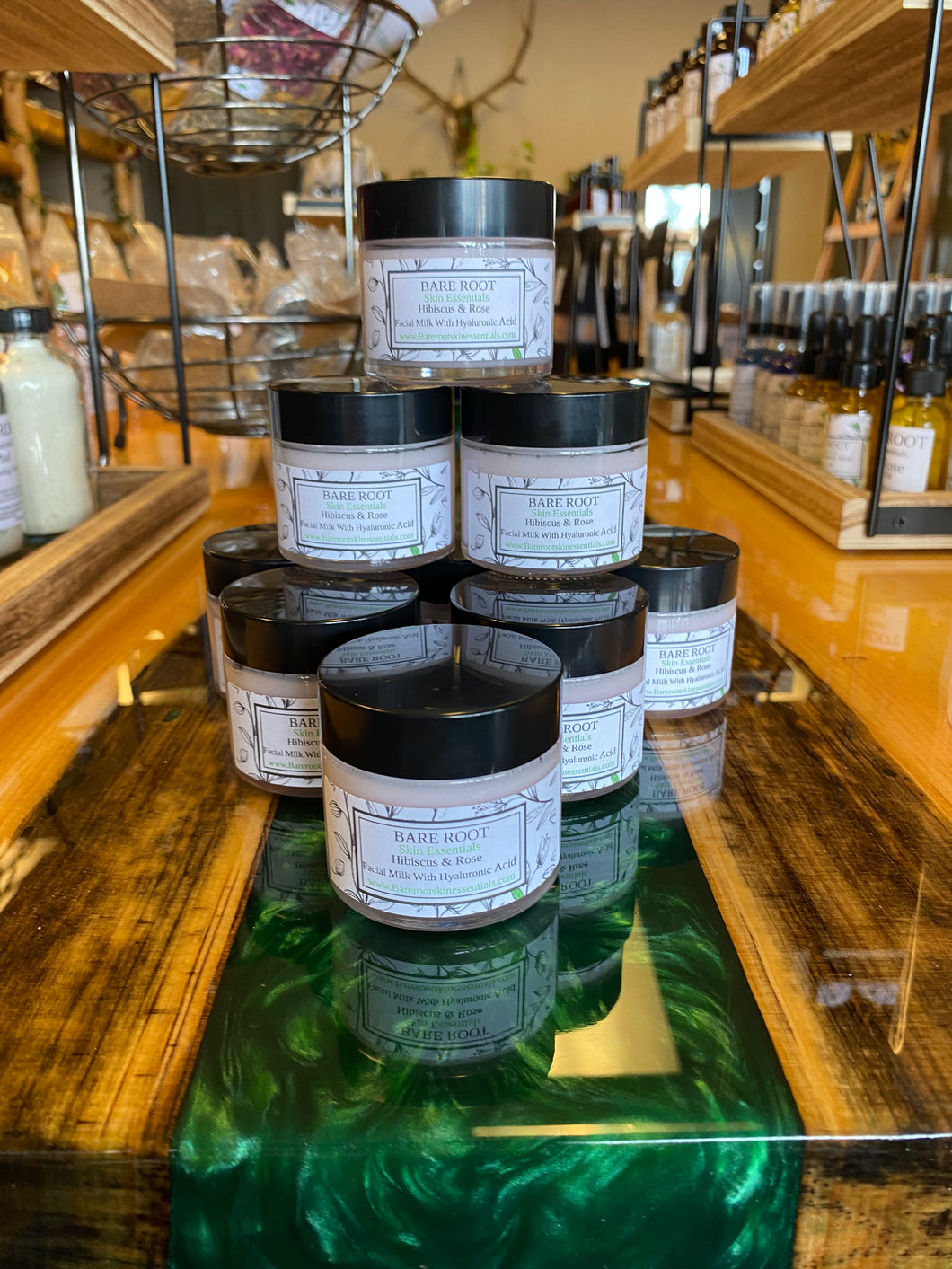 Hibiscus and Rose Facial Milk with Hyaluronic Acid