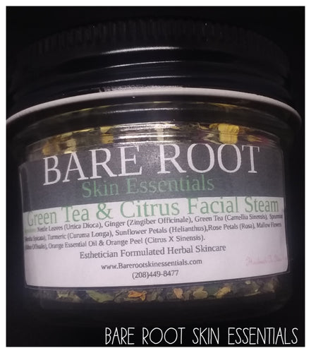 Green Tea and Citrus Facial Steam 4 oz.