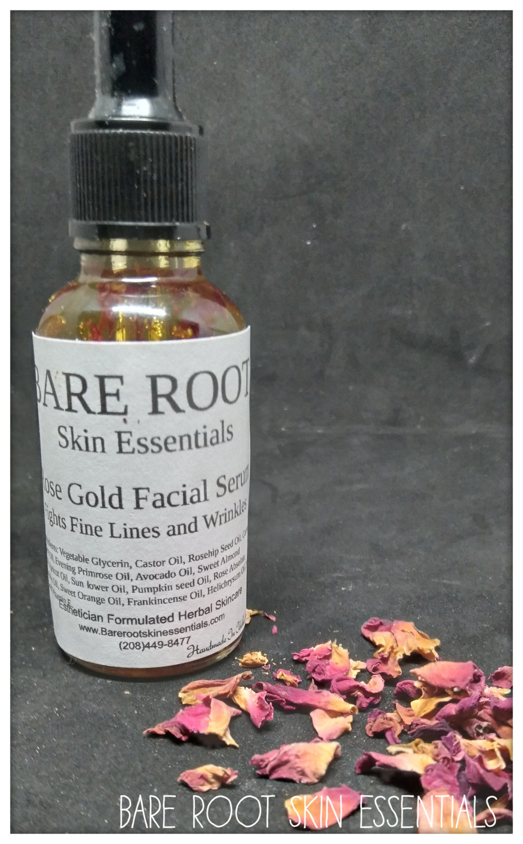 Rose Gold Facial Serum with 24k gold